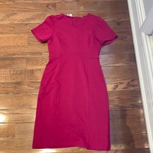 Berry coloured stretch maternity mini dress